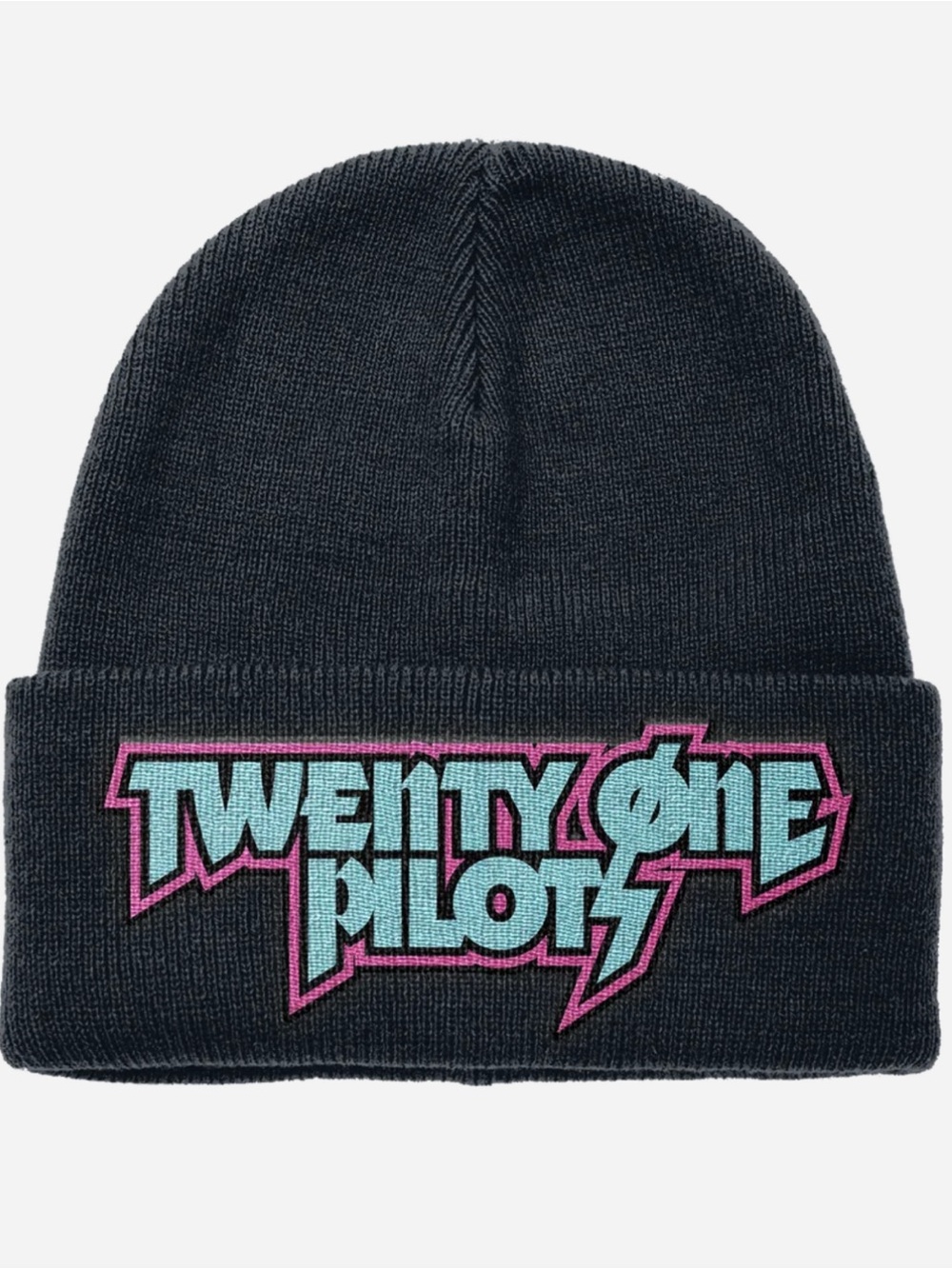NWT Twenty One Pilots Blue & Pink Metal Logo